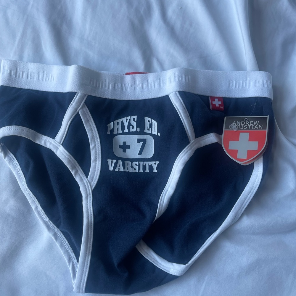 Andrew Christian Sz L Phys. Ed. Varsity Show-It Technology Men’s Underwear